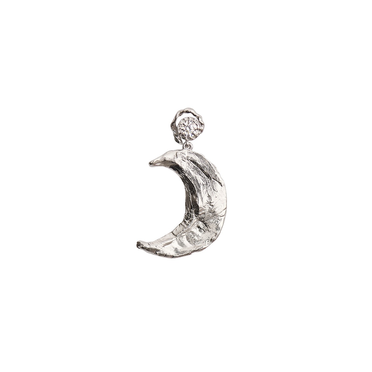 Claire de Lune Earring Silver - Left - Single 