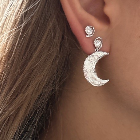 Big Flow Earring Silver - Single 