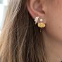 Petit Cleo Mocha Earring - Single 