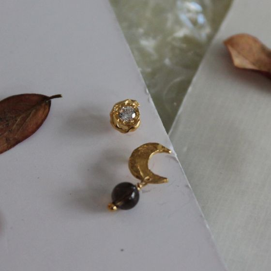 Petit Claire de Lune Earring Mocha - Single 