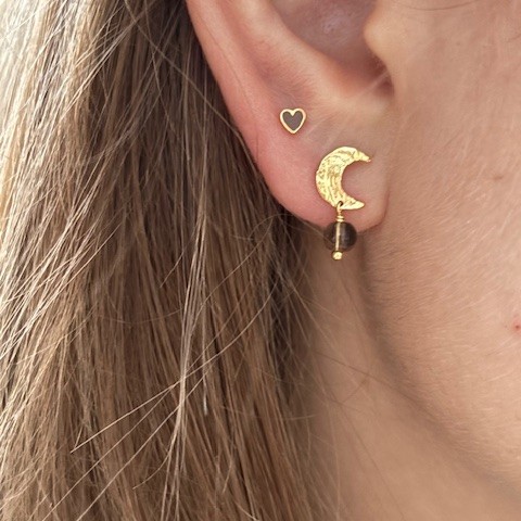 Petit Claire de Lune Earring Mocha - Single 